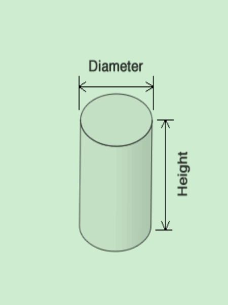 Round column diagram for concrete calculator